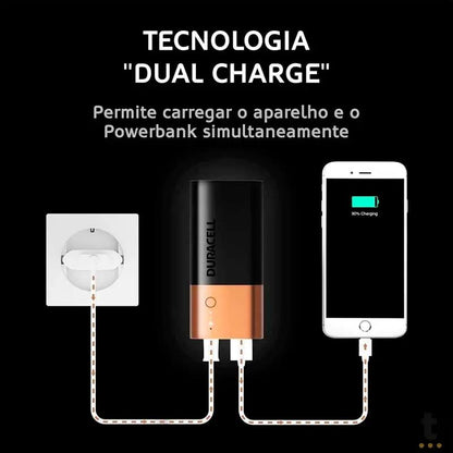 Carregador Portátil Power Bank Duracell 6700Mah USB - 5007217 Truedata