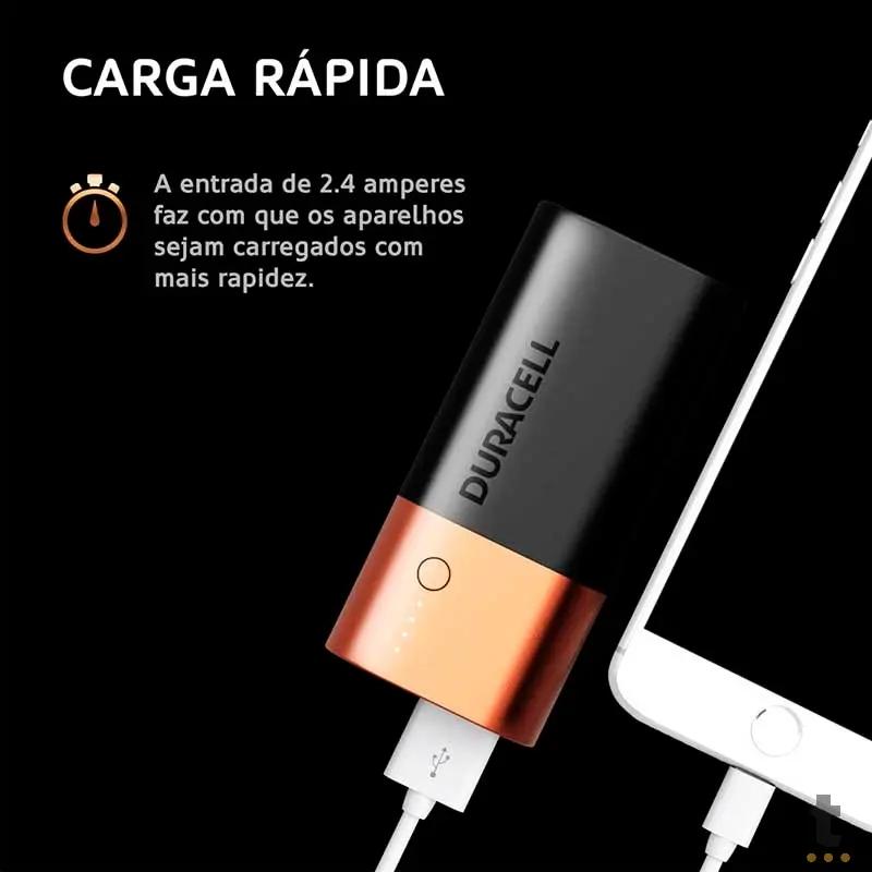 Carregador Portátil Power Bank Duracell 6700Mah USB - 5007217 Truedata