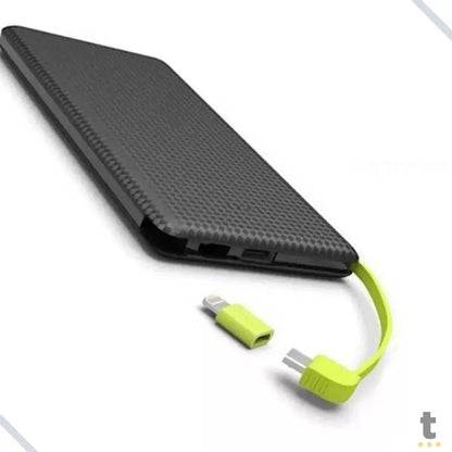 Carregador Portátil Power Bank Espada 5000Mah Multiconexões Preto - PN-952E Truedata