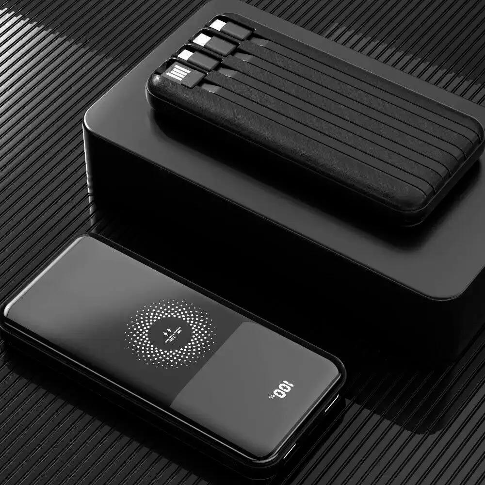 Carregador Portátil Wireless 10000mAh Gold Power Bank Tipo C / Micro Usb / Lightning Iphone 3.1A - BTE-17 Truedata