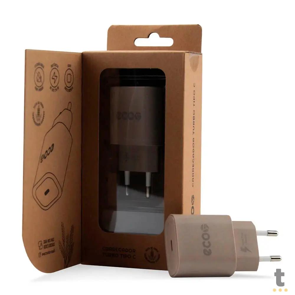 Carregador Usb Tipo C Turbo GShield Ecoo QC 3.0 Até 25W - GS-7031 Truedata