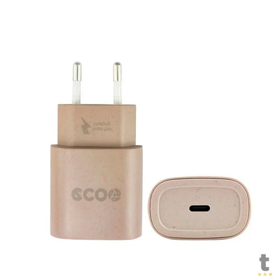 Carregador Usb Tipo C Turbo GShield Ecoo QC 3.0 Até 25W - GS-7031