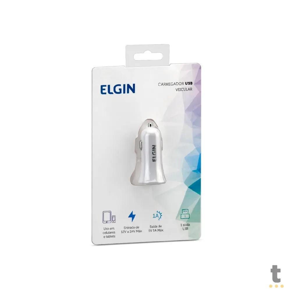 Carregador Veicular 12v Usb 5v 1A Elgin Branco - 27598 Truedata
