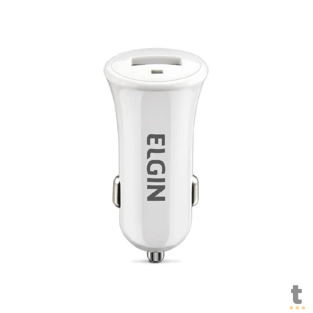 Carregador Veicular 12v Usb 5v 1A Elgin Branco - 27598 Truedata
