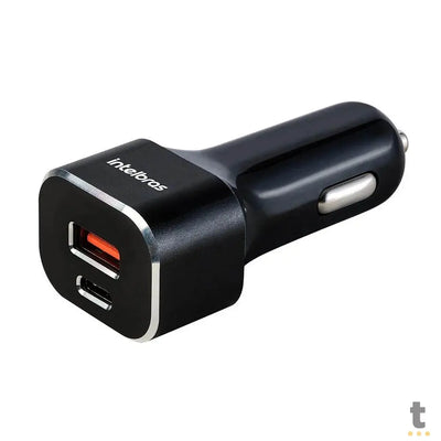 Carregador Veicular C/ 1 Saída USB + 1 Saída USB Tipo C 38W ECV 11 Intelbras Preto - 4820107