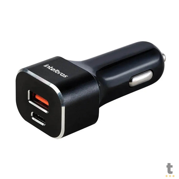 Carregador Veicular C/ 1 Saída USB + 1 Saída USB Tipo C 38W ECV 11 Intelbras Preto - 4820107