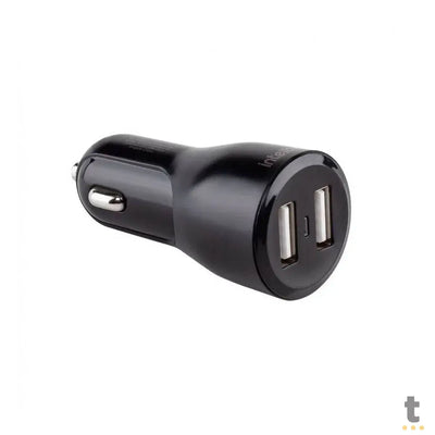 Carregador Veicular C/ 2 Saídas USB 12W 2.4A Intelbras Preto - 4820038
