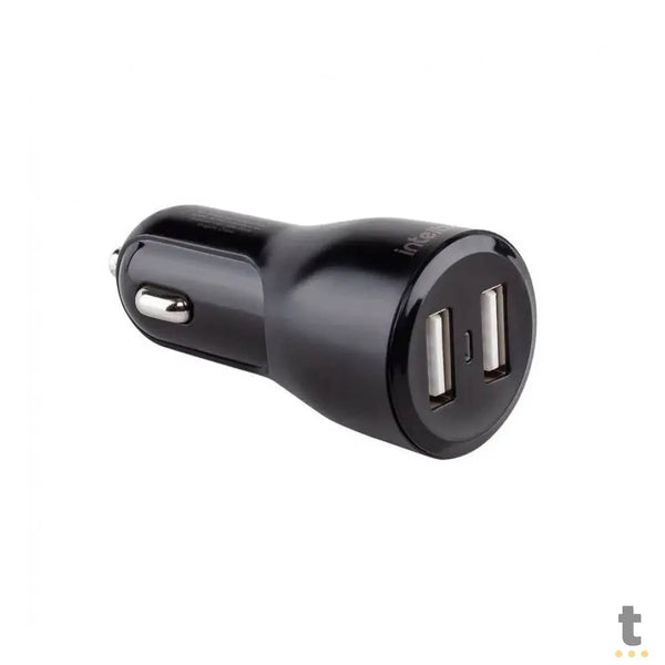 Carregador Veicular C/ 2 Saídas USB 12W 2.4A Intelbras Preto - 4820038