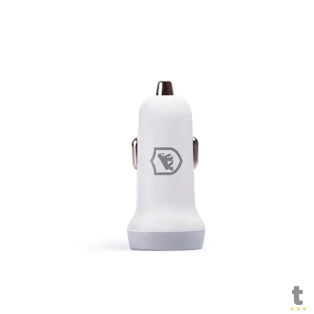 Carregador Veicular Flex 2 USB Branco GShield 5V 3.4A - GS-3238 Truedata