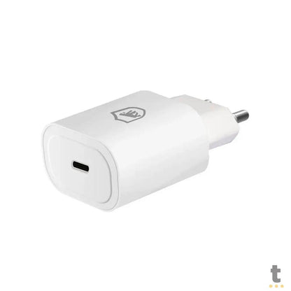 Carregador de Parede Usb Tipo C Turbo GShield QC 3.0 Até 25W Branco - GS-6032 Truedata