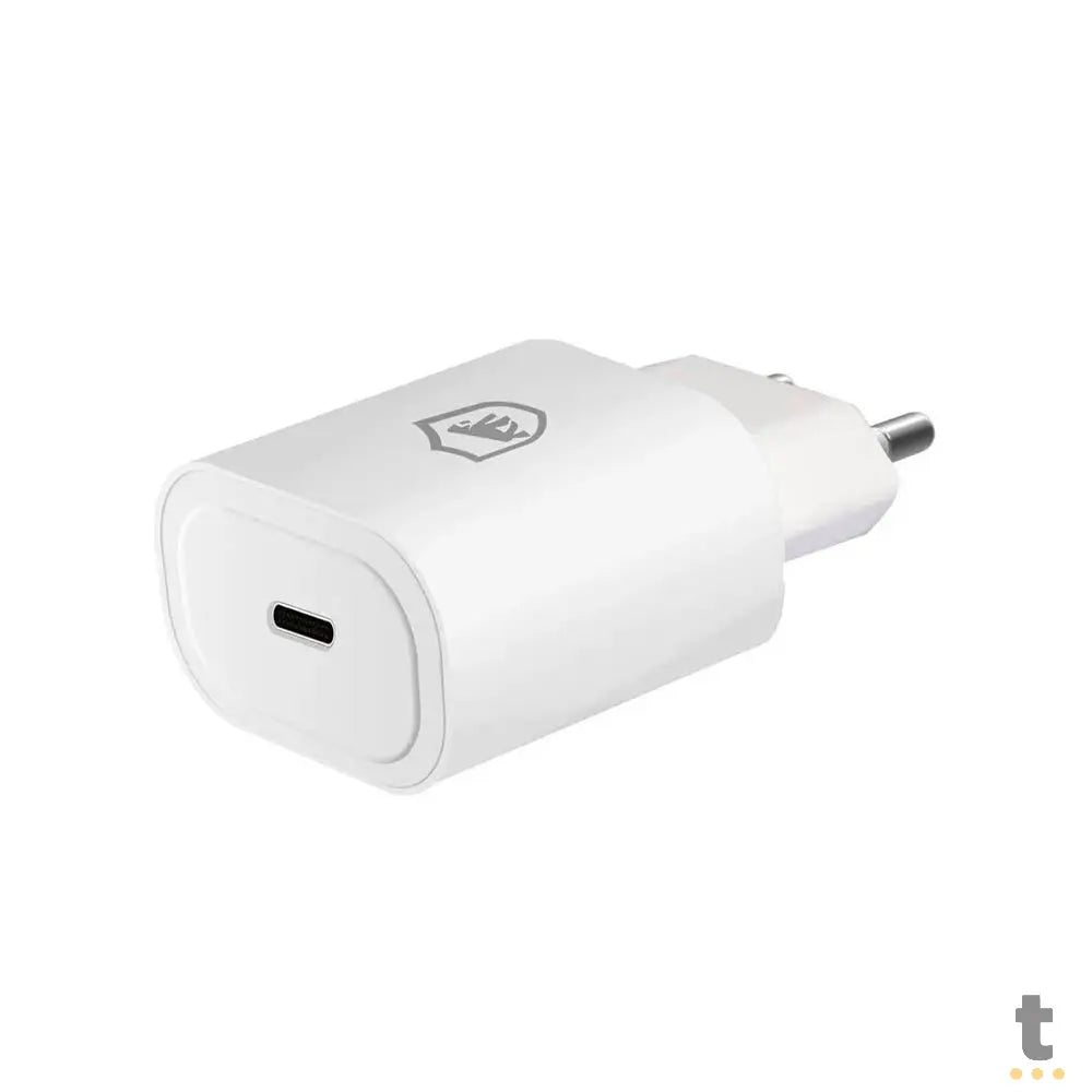 Carregador de Parede Usb Tipo C Turbo GShield QC 3.0 Até 25W Branco - GS-6032 Truedata