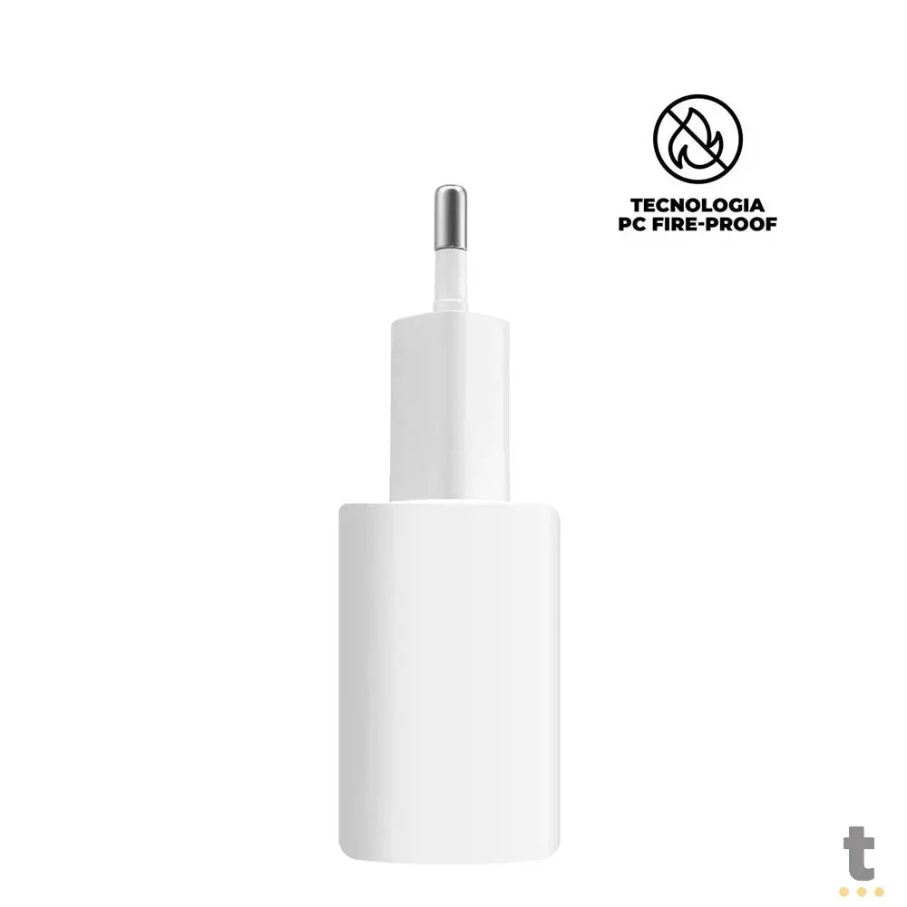 Carregador de Parede Usb Tipo C Turbo GShield QC 3.0 Até 25W Branco - GS-6032 Truedata