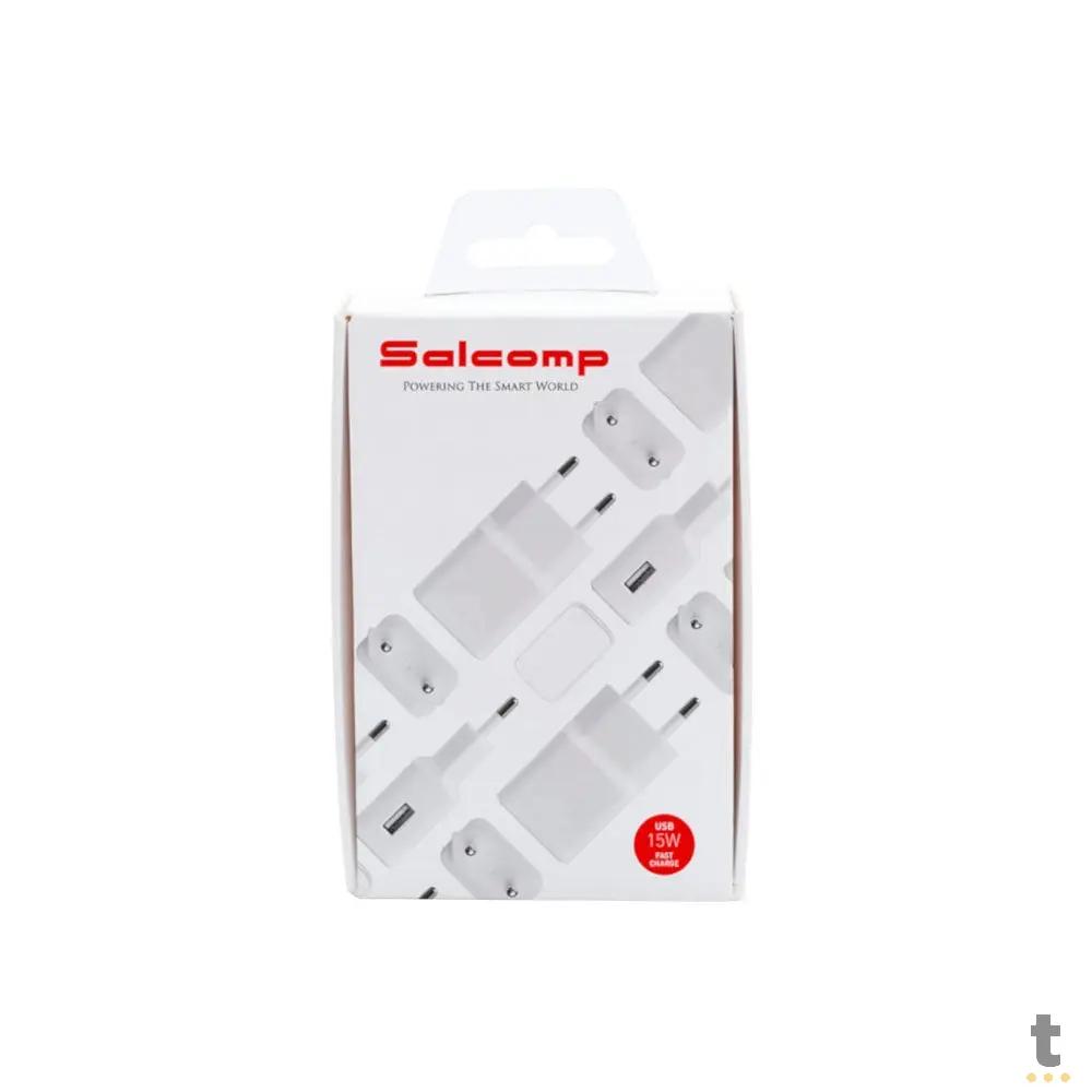 Carregador de Tomada P/ Smartphone Salcomp Carga Super Rápida Branco - SA44381B2C Truedata