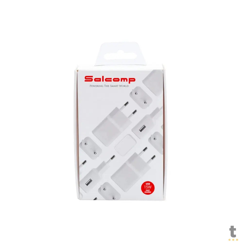 Carregador de Tomada P/ Smartphone Salcomp Carga Super Rápida Branco - SA44381B2C Truedata