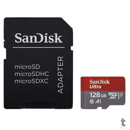Cartão De Memória 128gb Micro Sd Card Cl10 Sandisk Ultra - Sdsquar-128g-Gn6ma Truedata