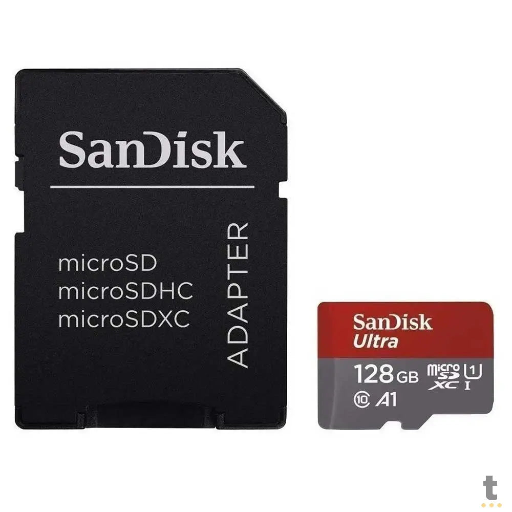 Cartão De Memória 128gb Micro Sd Card Cl10 Sandisk Ultra - Sdsquar-128g-Gn6ma Truedata