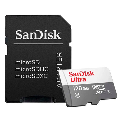Cartão De Memória 128gb Micro Sd Card Cl10 Sandisk Ultra - Sdsqunr-128g-gn3ma Truedata