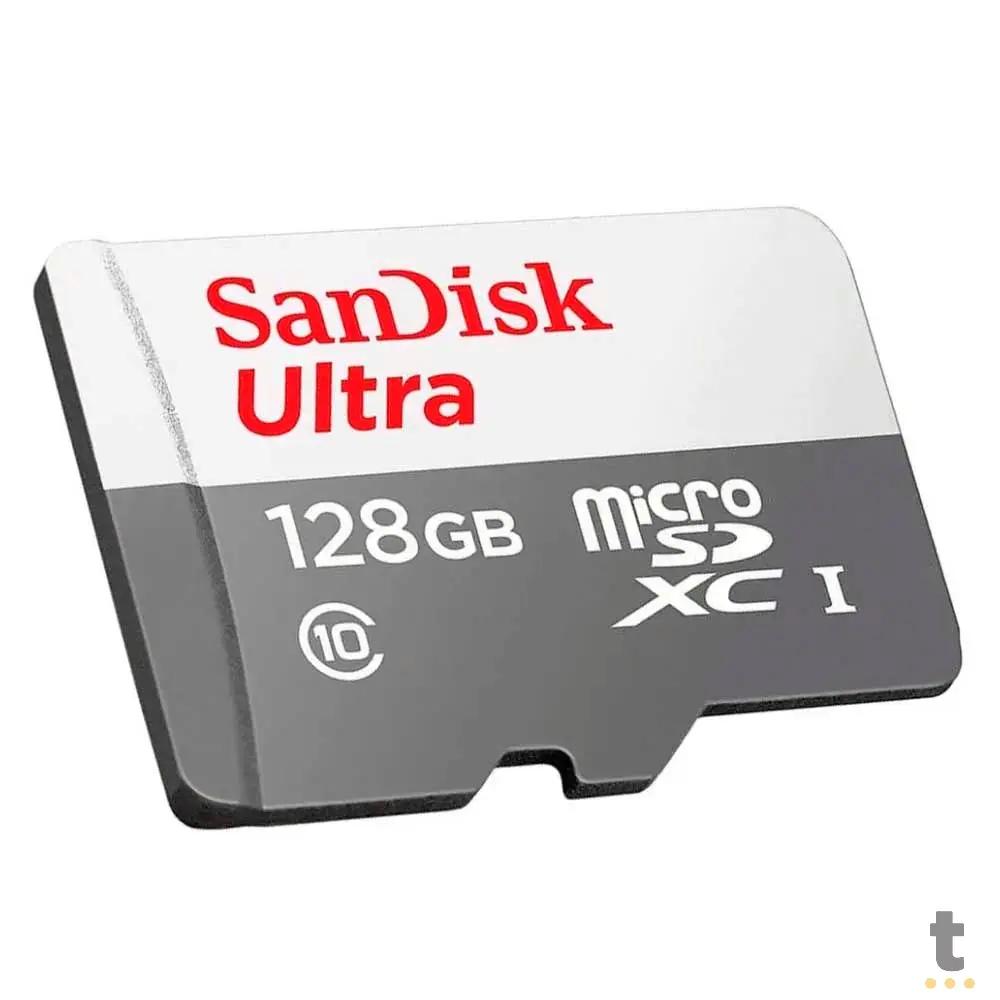 Cartão De Memória 128gb Micro Sd Card Cl10 Sandisk Ultra - Sdsqunr-128g-gn3ma Truedata