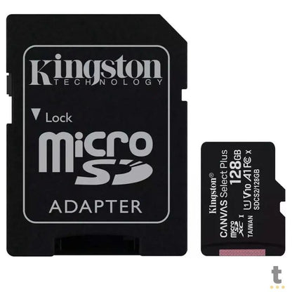 Cartão De Memória 128gb  Micro Sd Card Kingston Cl 10 - SDCS2/128GB Truedata