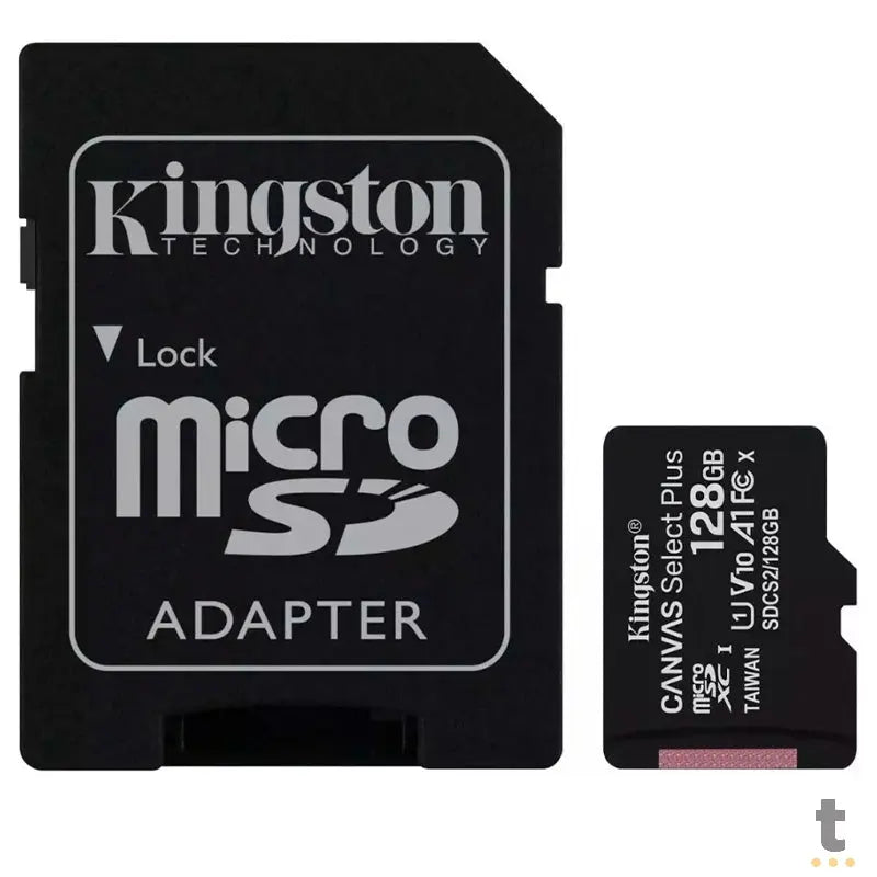 Cartão De Memória 128gb  Micro Sd Card Kingston Cl 10 - SDCS2/128GB Truedata