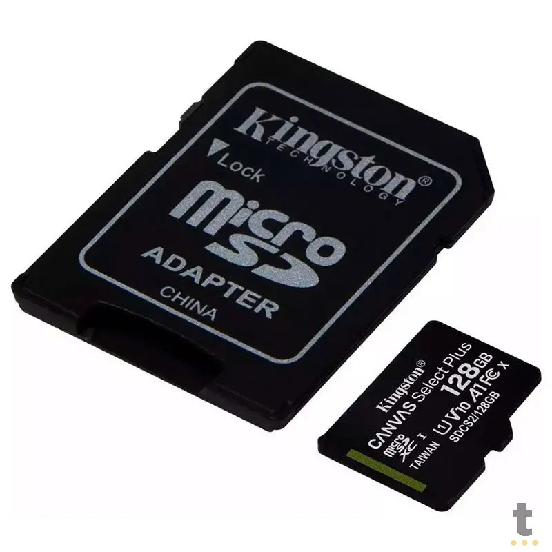 Cartão De Memória 128gb  Micro Sd Card Kingston Cl 10 - SDCS2/128GB Truedata