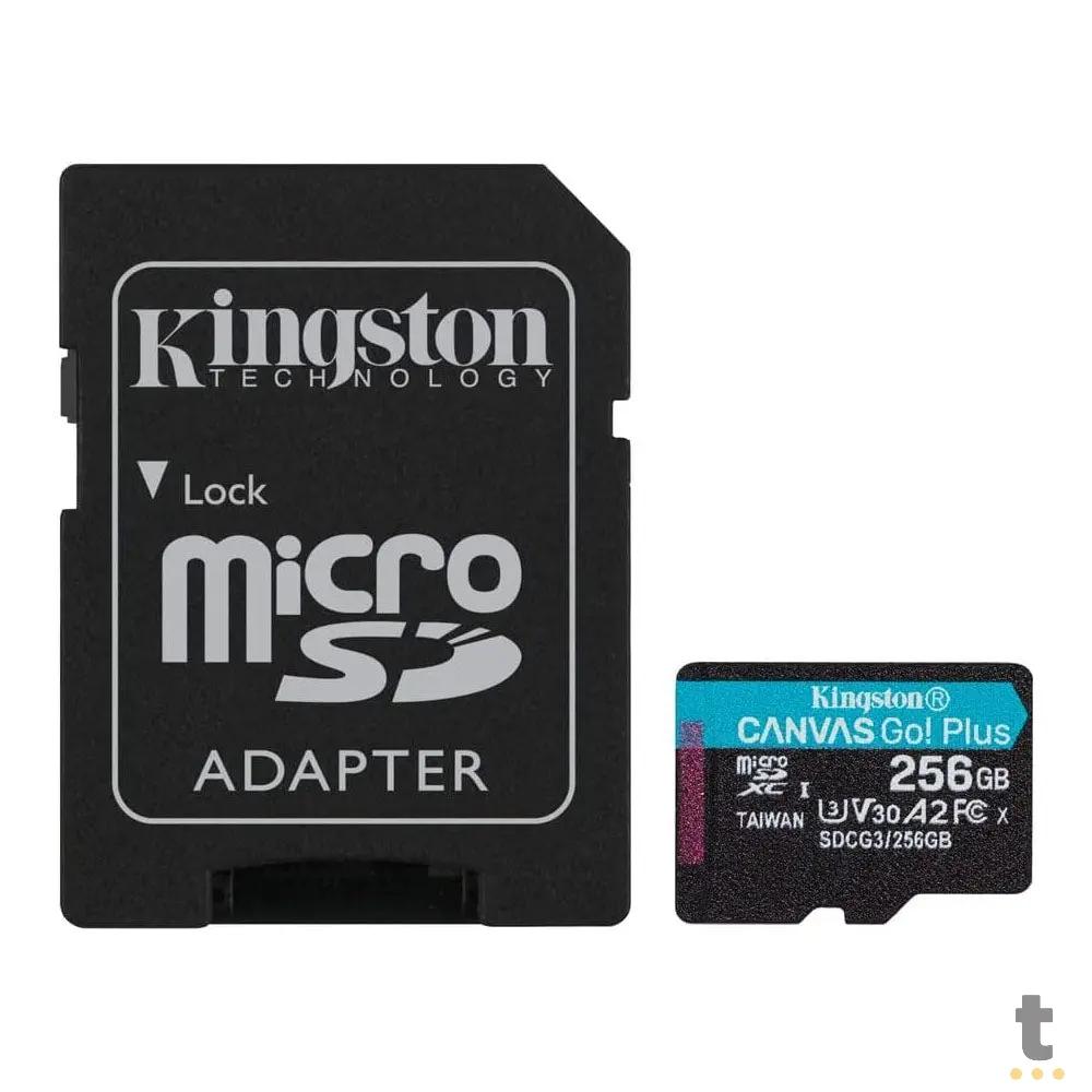 Cartão De Memória 256gb Micro Sd Card Kingston SD XC 4K - SDCG3/256GB Truedata