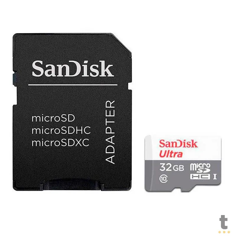 Cartao De Memoria 32gb  Micro Sd Card Cl10 Sandisk-Sdsquns-032g-Gn3 Truedata