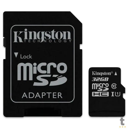 Cartão De Memória 32gb Micro Sd Card Kingston Cl10 Truedata