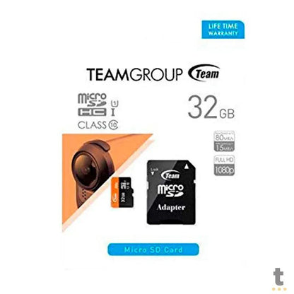 Cartão De Memória 32gb Micro Sd Card TeamGroup Cl10 - TUSDH32GCL10U03 Truedata