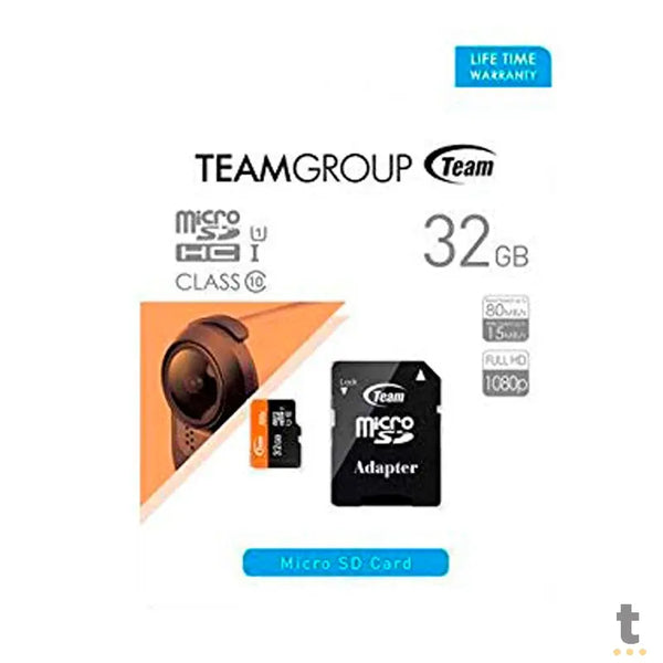 Cartão De Memória 32gb Micro Sd Card TeamGroup Cl10 - TUSDH32GCL10U03