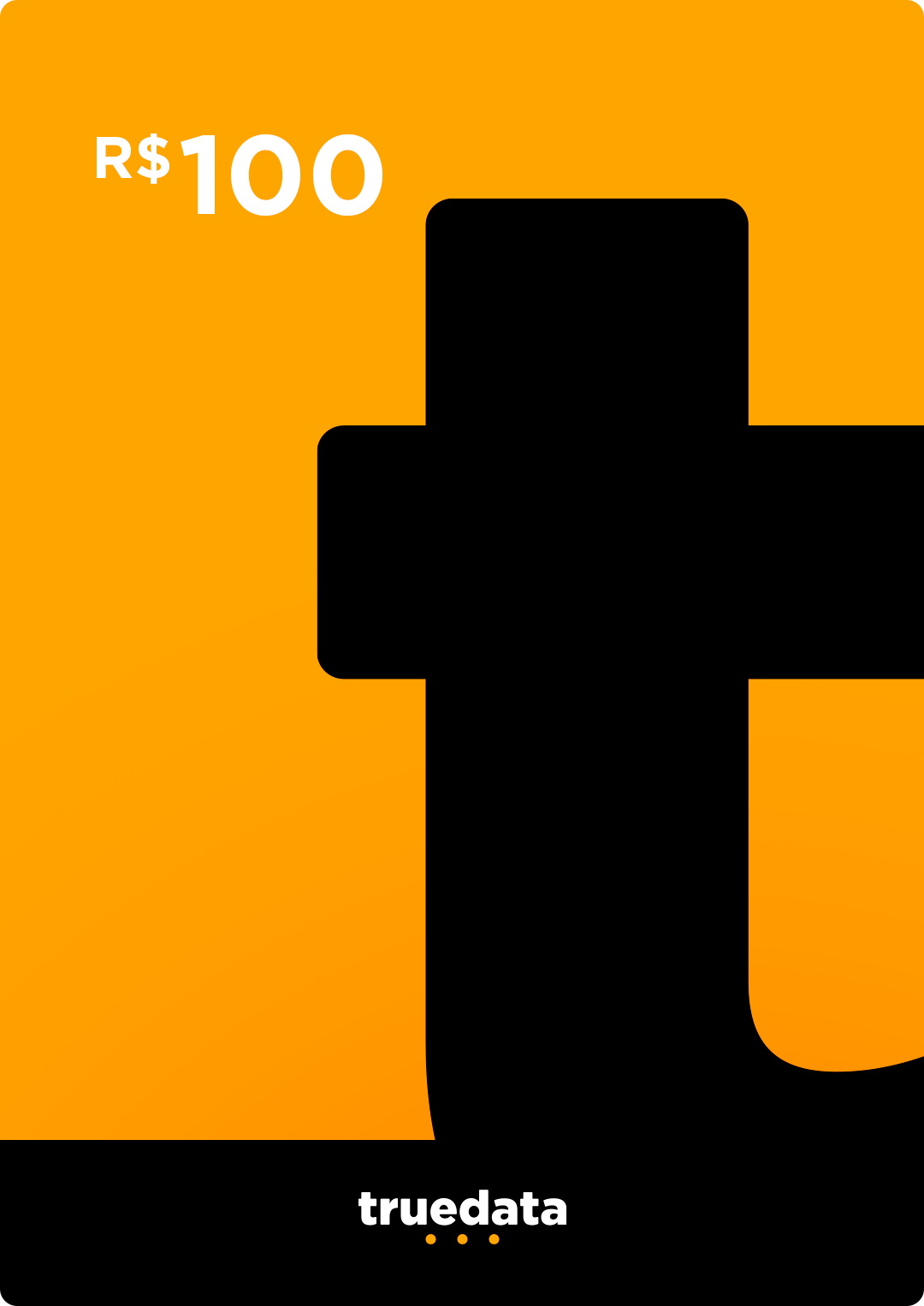 Cartão Presente Gift Card Truedata Truedata