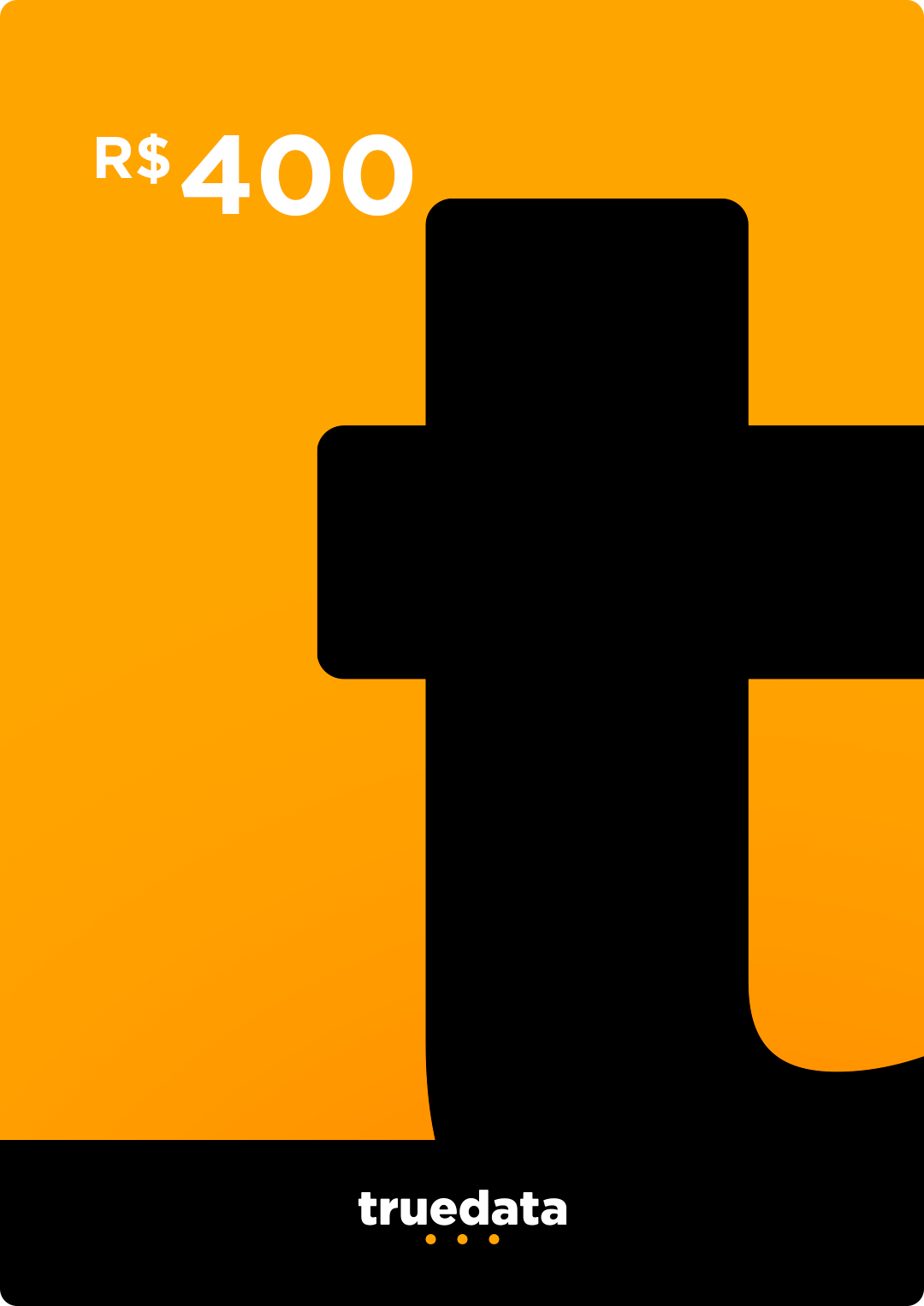 Cartão Presente Gift Card Truedata Truedata