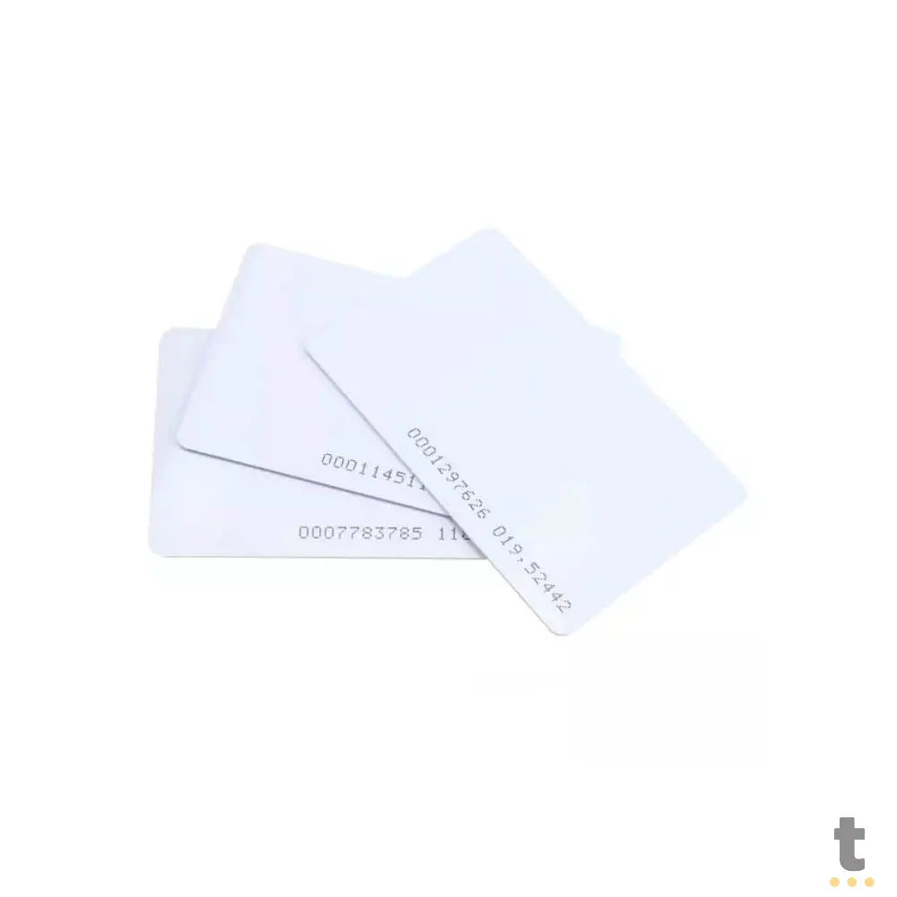 Cartão RFID Controle de Acesso 13,56Mhz Branco Liso Truedata
