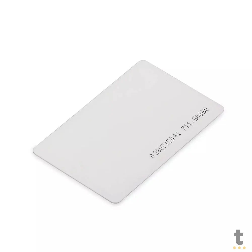 Cartão RFID Controle de Acesso 13,56Mhz Branco Liso Truedata