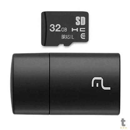 Cartão de Memória 32Gb Classe 10 C/ Adaptador Pen Drive Multilaser - MC163 Truedata