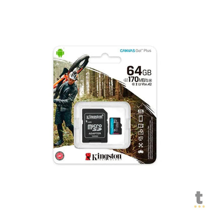 Cartão de Memória MicroSD 64GB Canvas Go Plus UHS-I SDCG3/64Gb Truedata