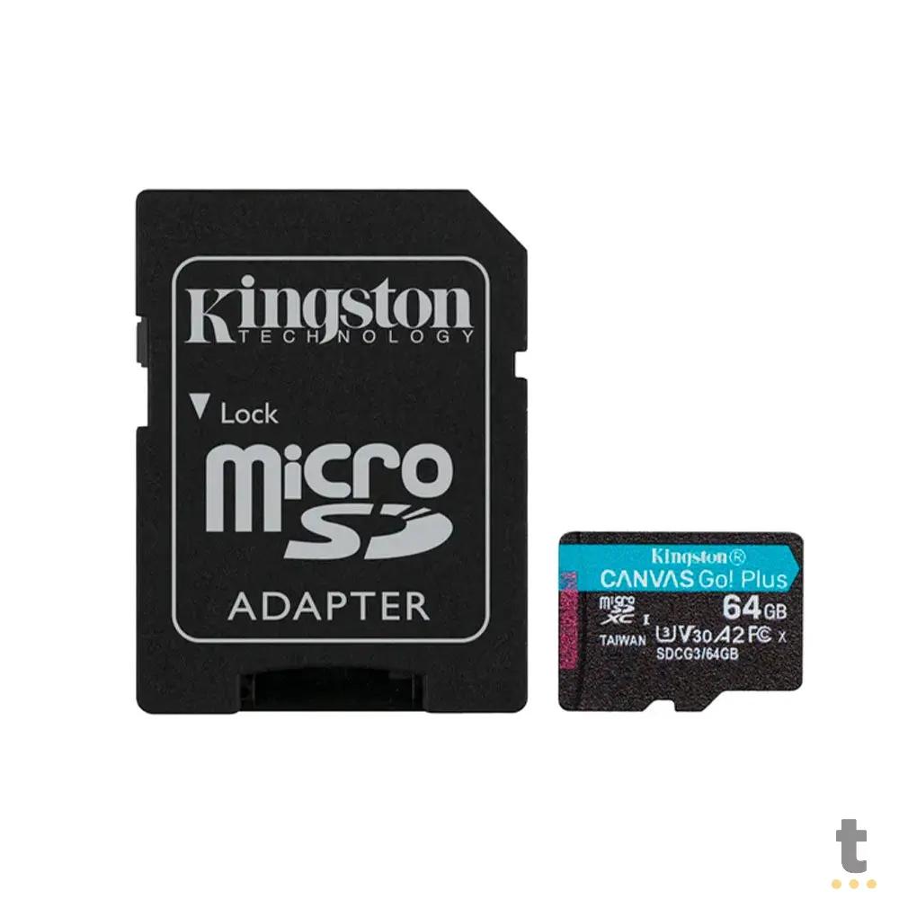 Cartão de Memória MicroSD 64GB Canvas Go Plus UHS-I SDCG3/64Gb Truedata