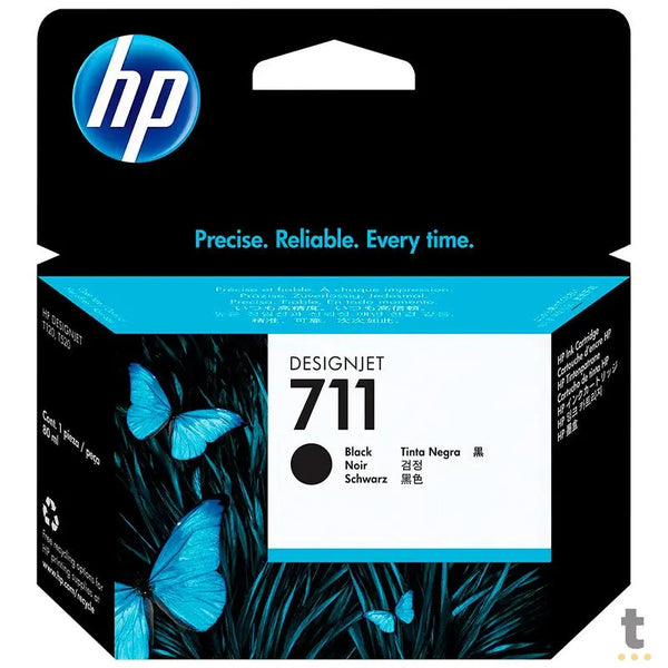 Cartucho de Tinta HP 711 Preto 80ml - CZ133AB