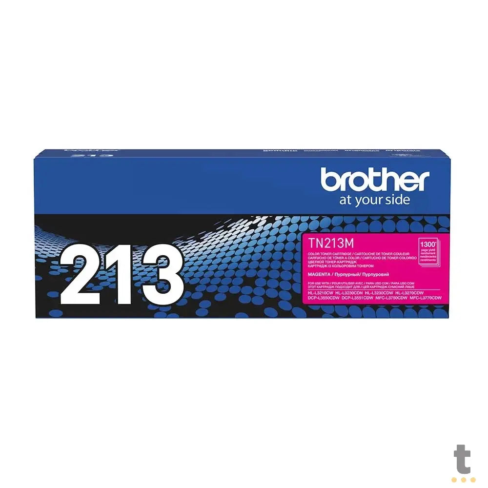 Cartucho de Toner Brother Magenta TN213M - P/ DCP-L3551CDW HL-L3210CW Truedata