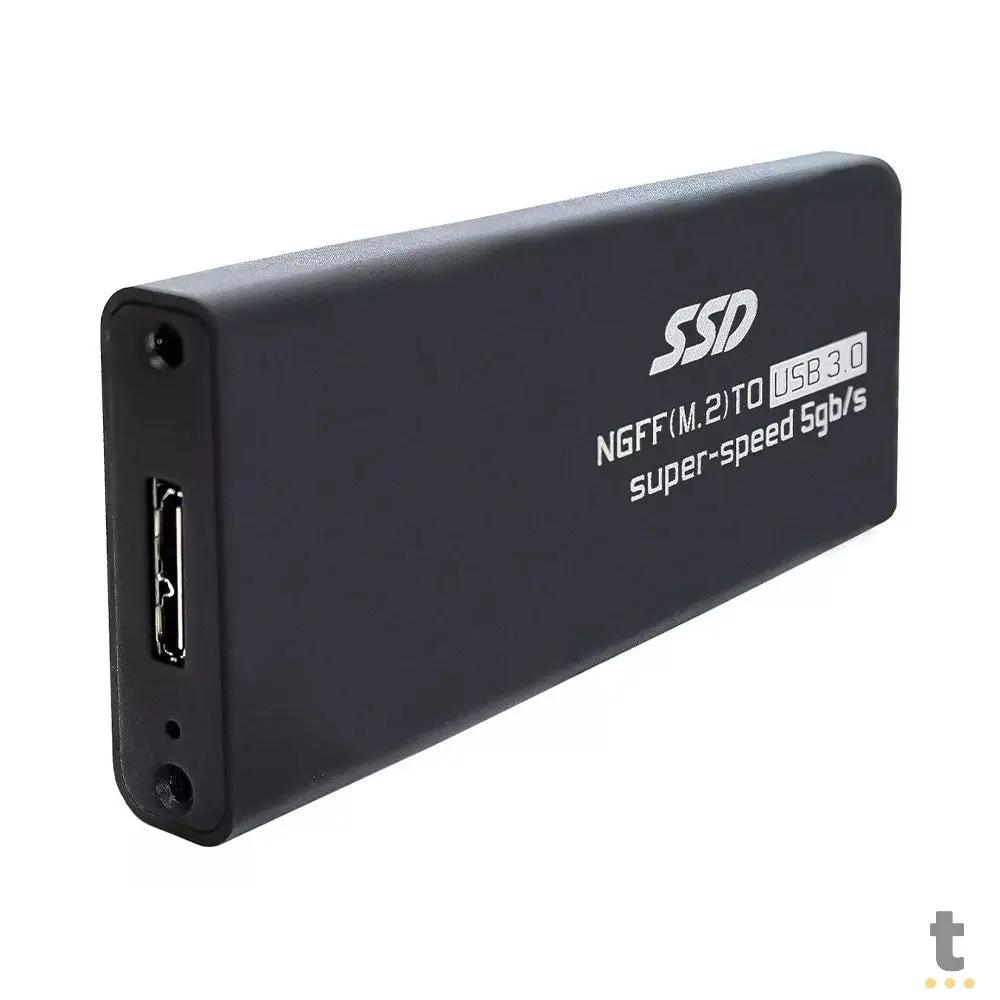 Case Adaptador Externo Para Ssd M.2 mSata Para Usb 3.0 - FY-665 Truedata