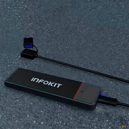 Case Adaptador Para Ssd M.2 Nvme Pcie M-Key Usb Tipo-C 3.1 Exbom - Ecase-m2nv80 Truedata