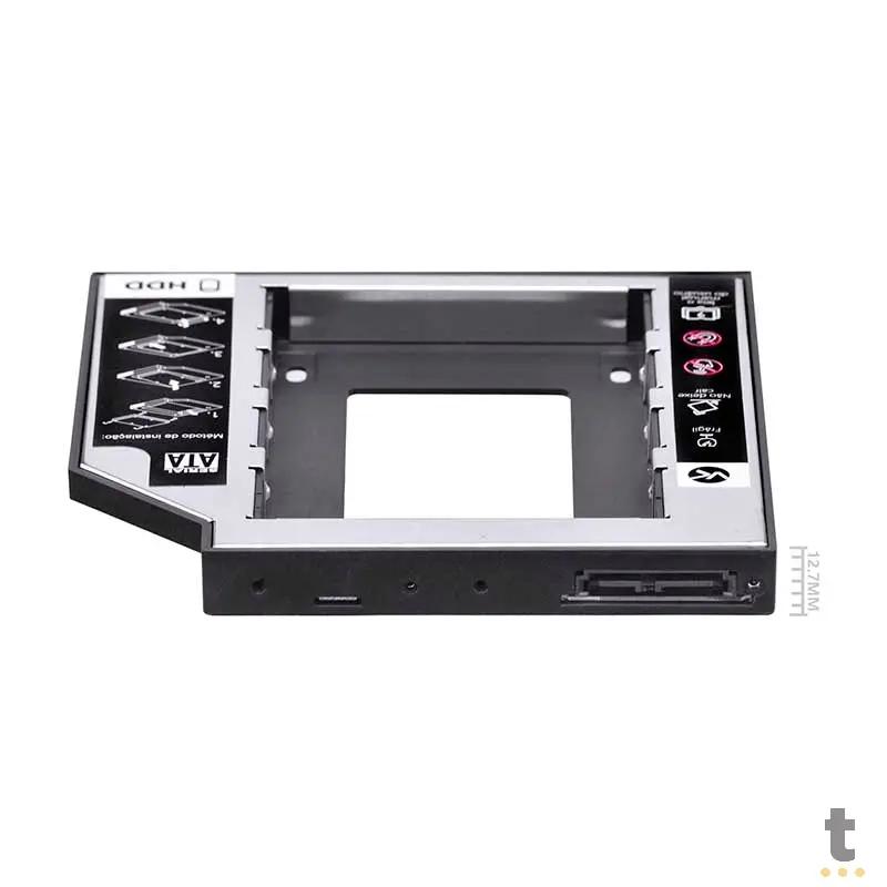 Case Caddy Gaveta para Hd ou Ssd no DVD do Notebook 12.7mm - AC-127 Truedata