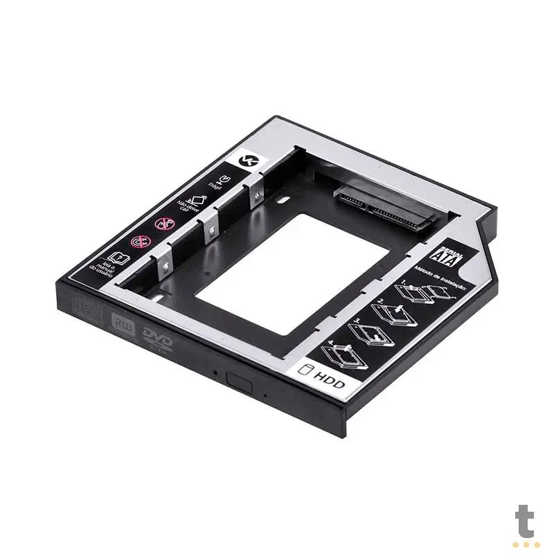 Case Caddy Gaveta para Hd ou Ssd no DVD do Notebook 12.7mm - AC-127 Truedata