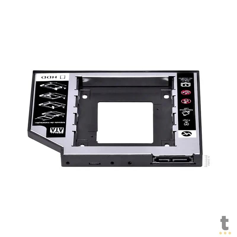 Case Caddy Gaveta para Hd ou Ssd no DVD do Notebook 9.5mm - AC-95 Truedata