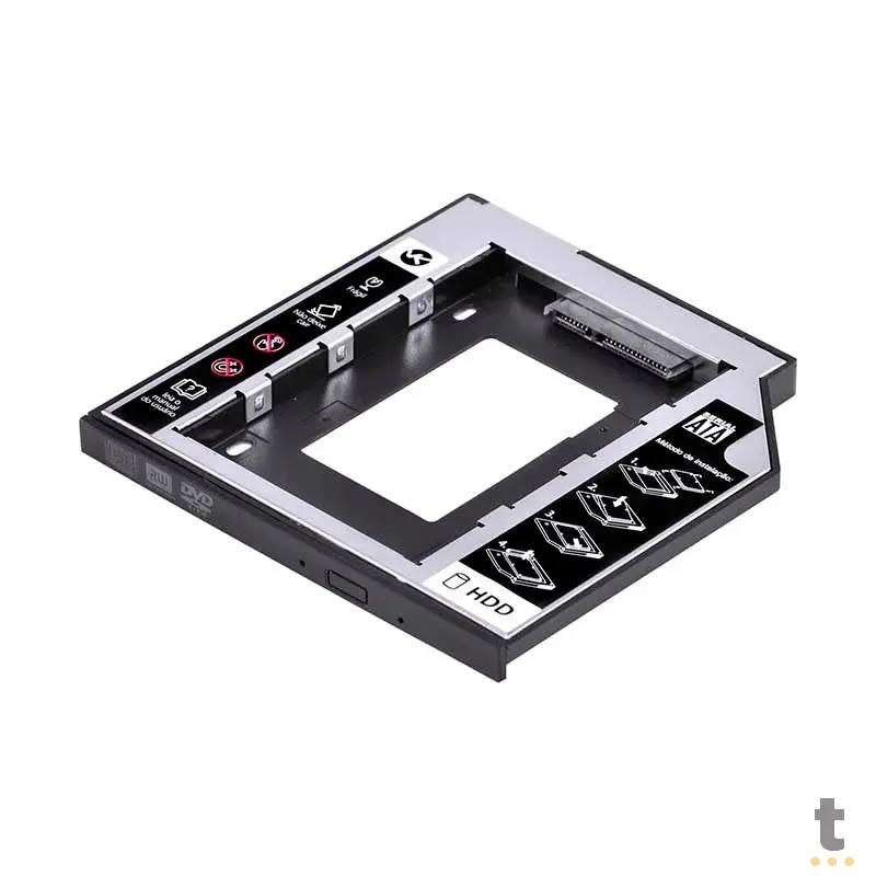 Case Caddy Gaveta para Hd ou Ssd no DVD do Notebook 9.5mm - AC-95 Truedata