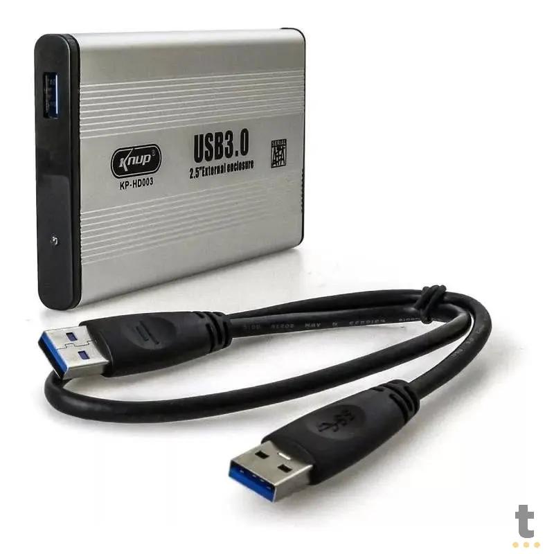 Case Para Hd 2.5 Pols Alumínio Usb 3.0 Knup Kp-Hd003 Truedata