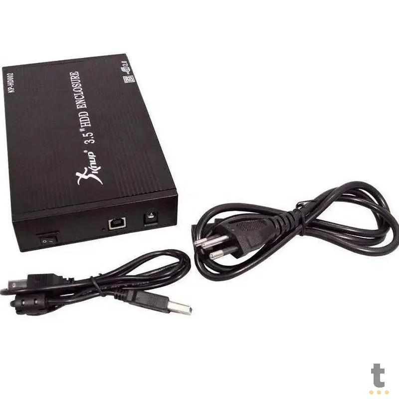 Case Para Hd 3.5 Pols Sata Usb 2.0 Knup Kp-Hd002 Truedata