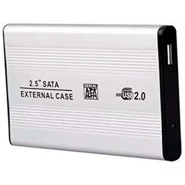 Case Para Hd e Ssd 2.5 Pols Alumínio Usb 2.0 Prata