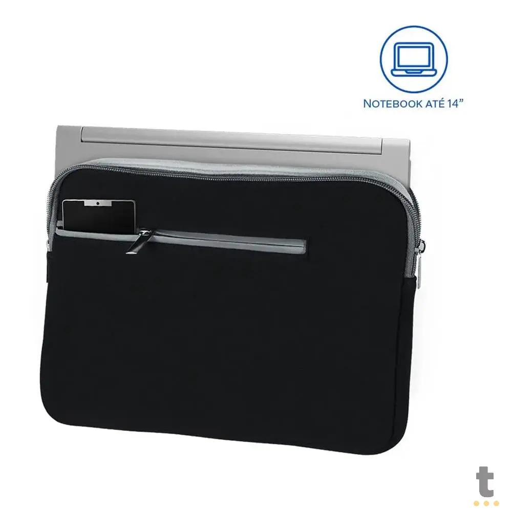 Case para Notebook 14" Multi Neoprene Preto - BO207 Truedata