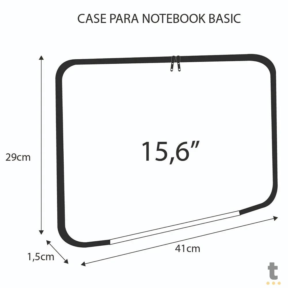 Case para Notebook 15.6 Pols Reliza Basics Preto - 000284 Truedata